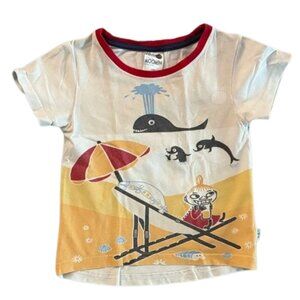 Moomin Kids' Graphic Tee in White and Yellow